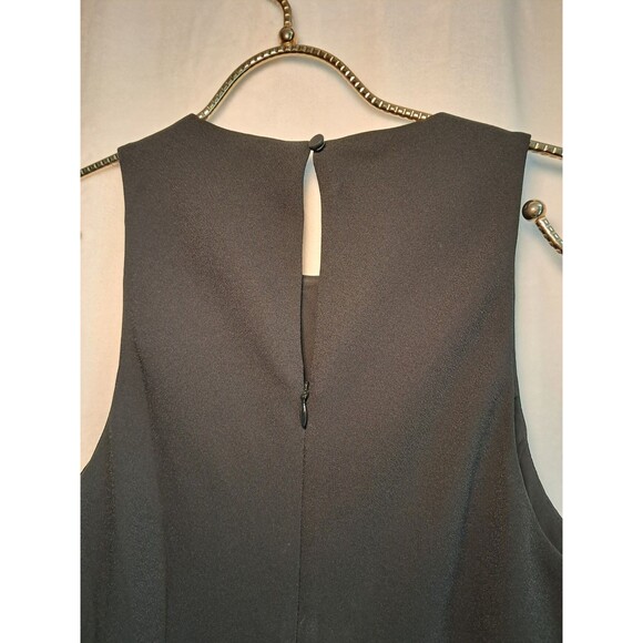 J.Crew Long A-Line Dress Drapey Crepe Black Maxi Lined CG350 $168 Size 2 NWT - Picture 8 of 12